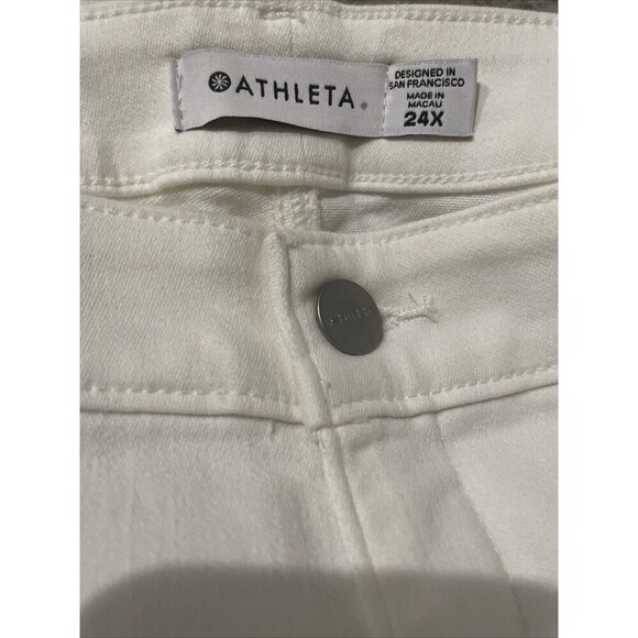 NWT Athleta Skulptek Ultra Skinny Jeans Women's Plus‎ 24X White Stretch Outdoor - Picture 12 of 13